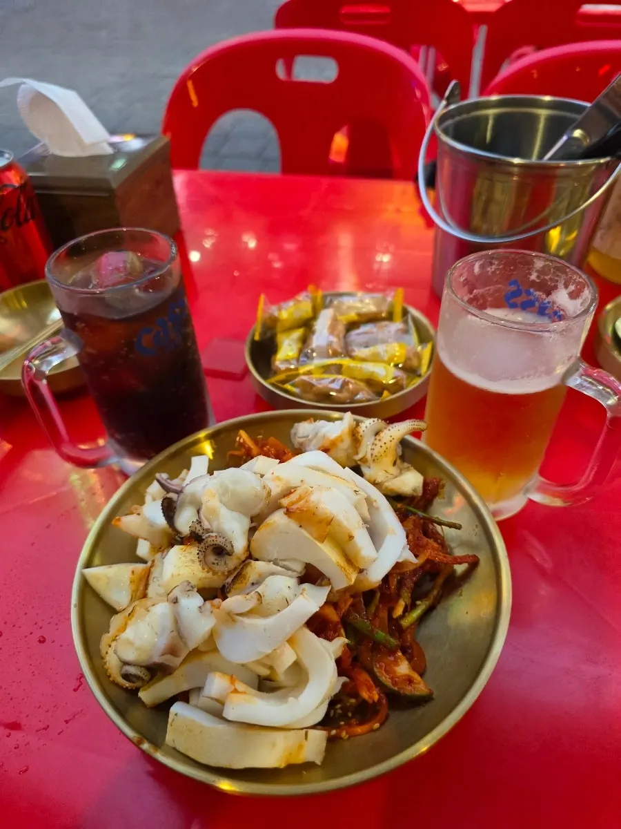 Drinks and snacks enjoyed at the outdoor bar
