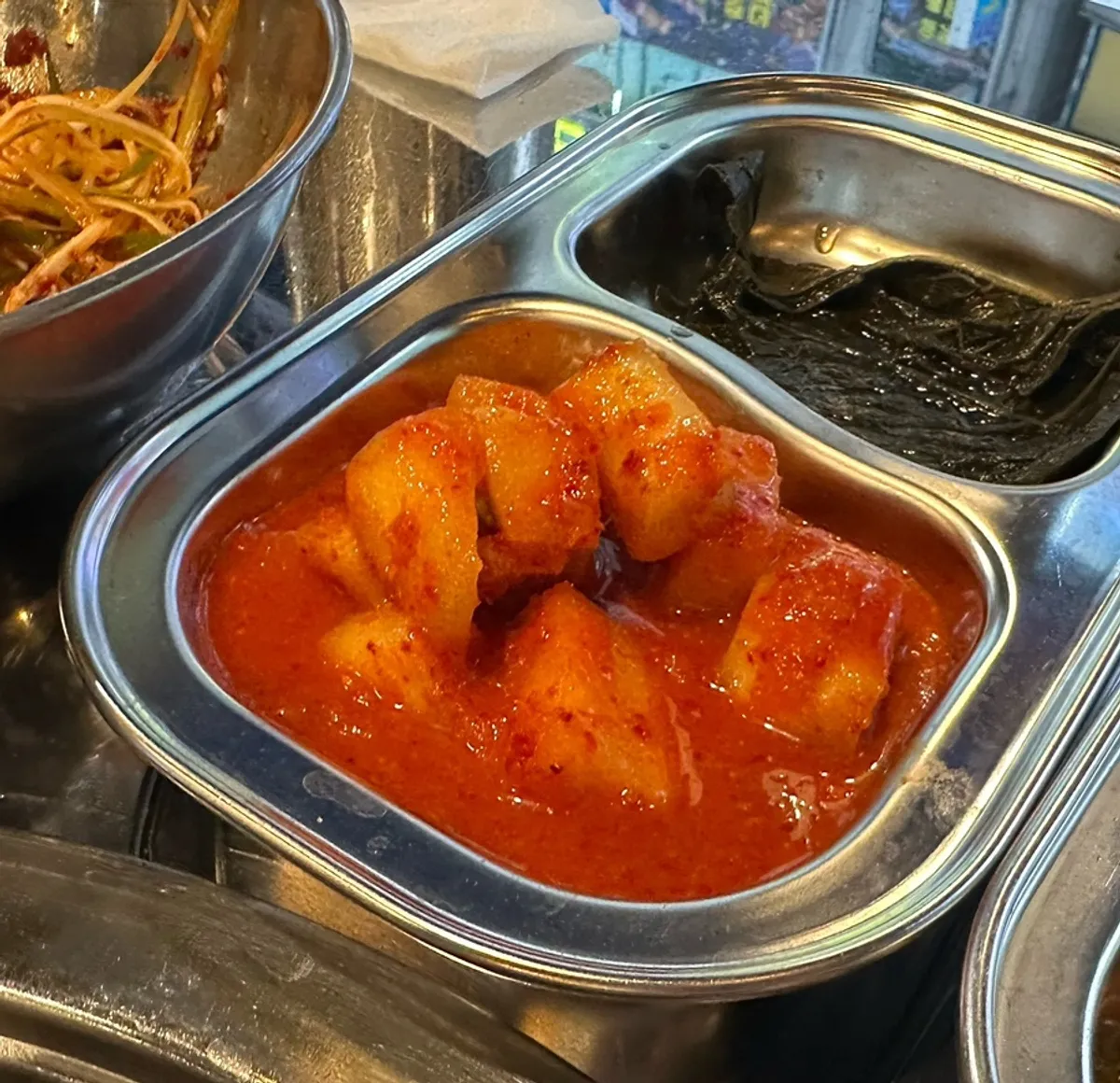 Cold kkakdugi refilled three times
