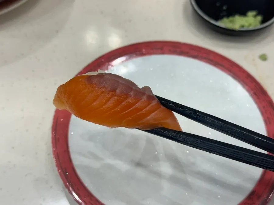Salmon sushi plate