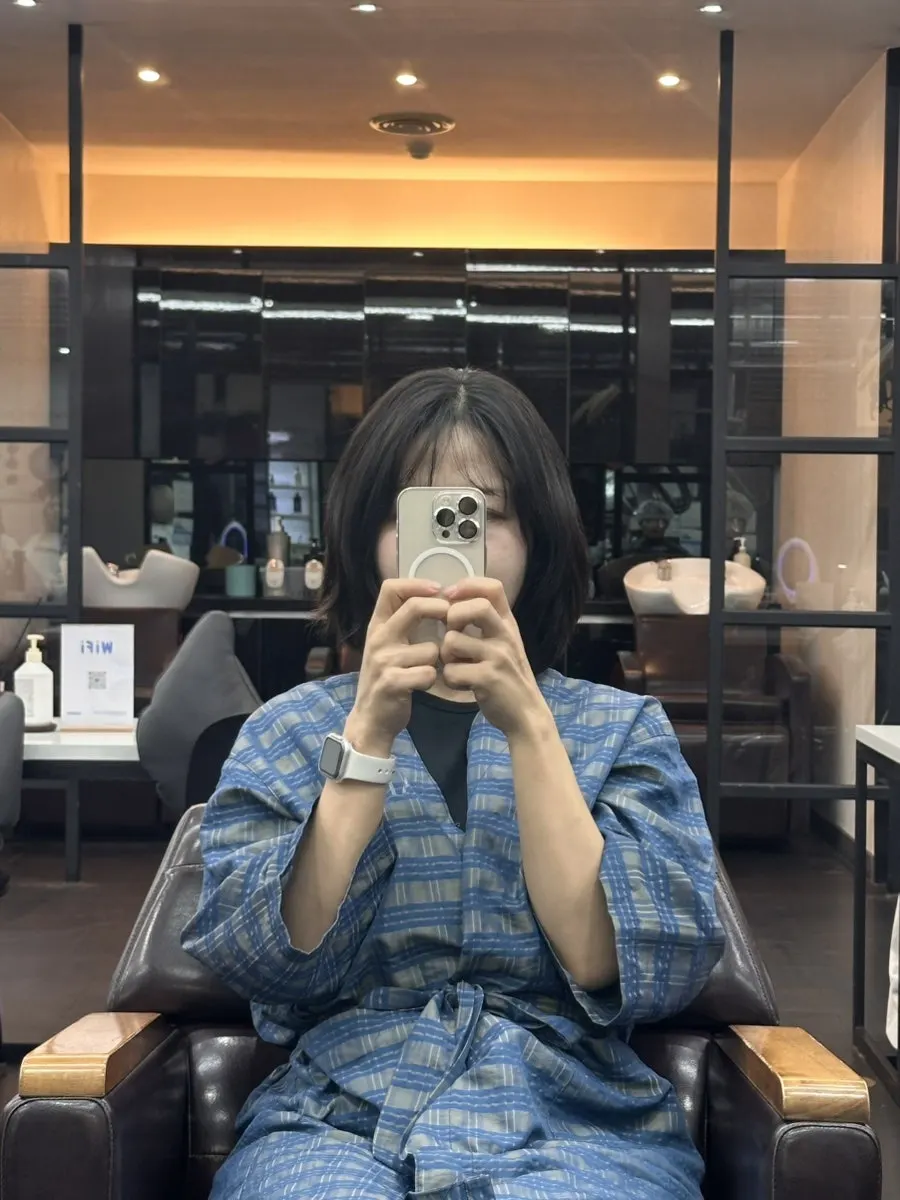 Unkempt hair before the treatment began