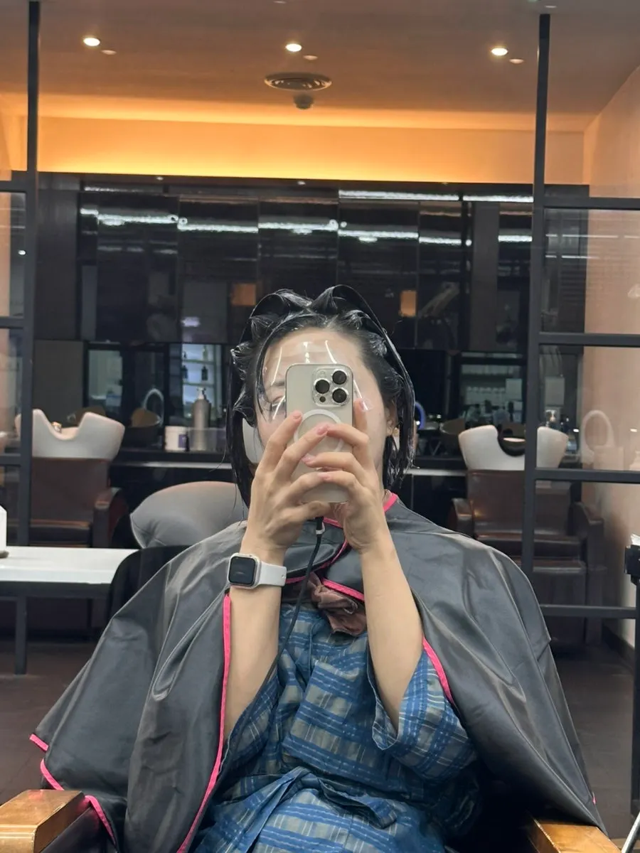 Salon seat during the relaxing treatment
