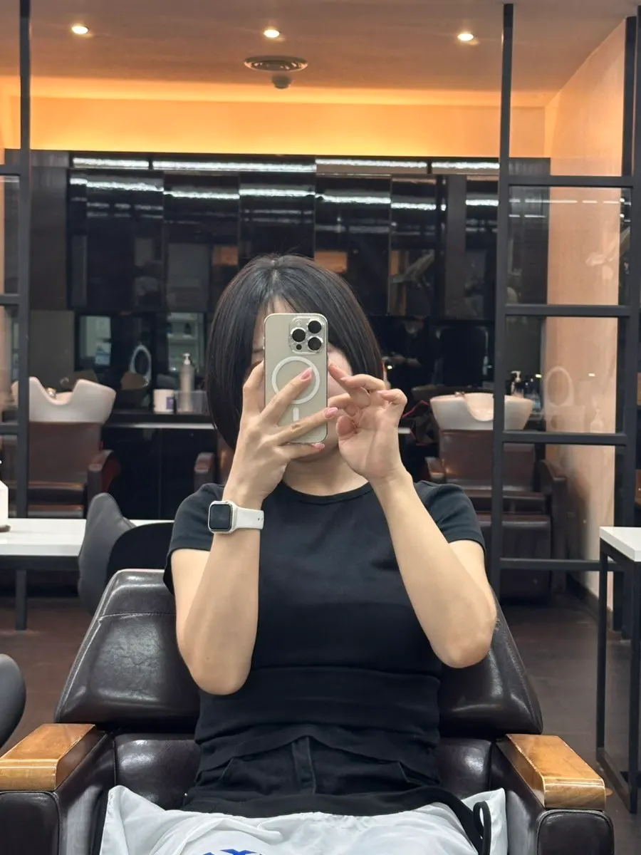 Completed bob volume perm hairstyle