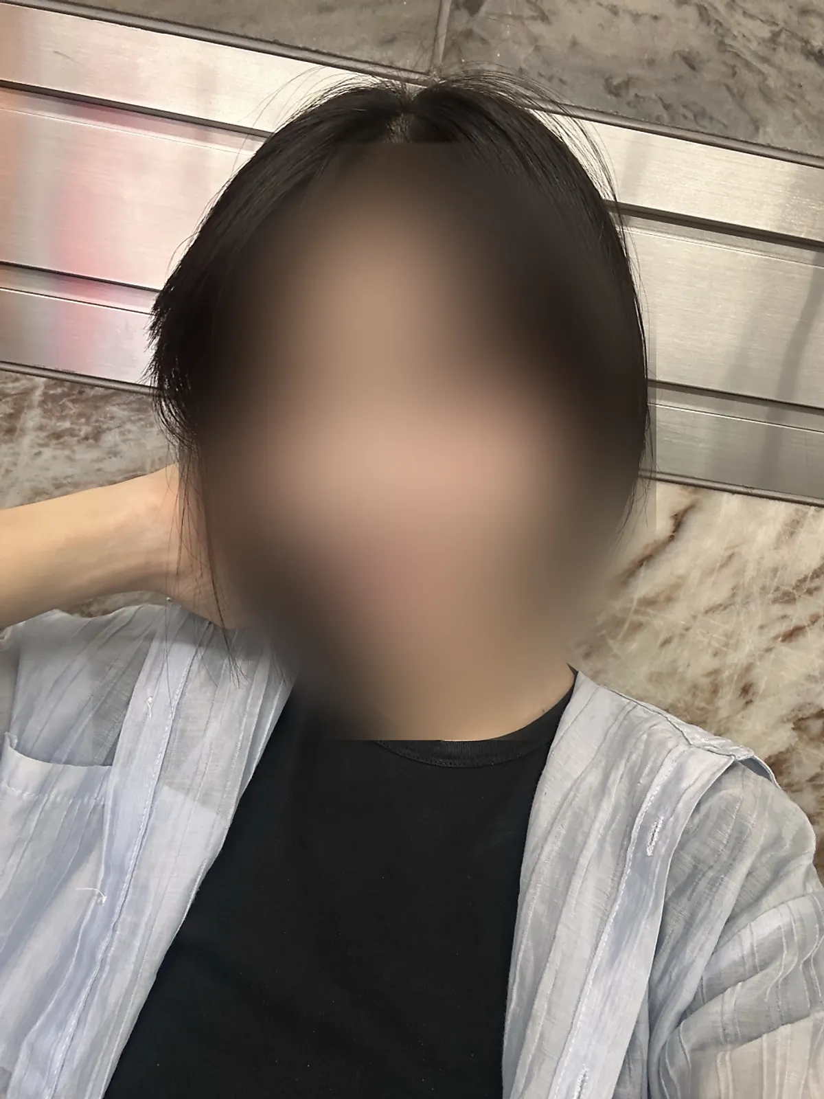 Final transformed look after the bob volume perm