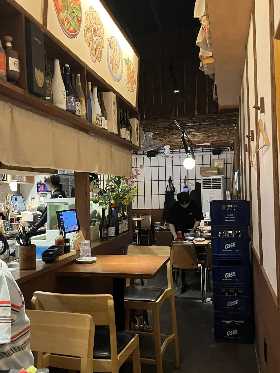 Dimly lit interior of Susan Jang Yeongtong Branch