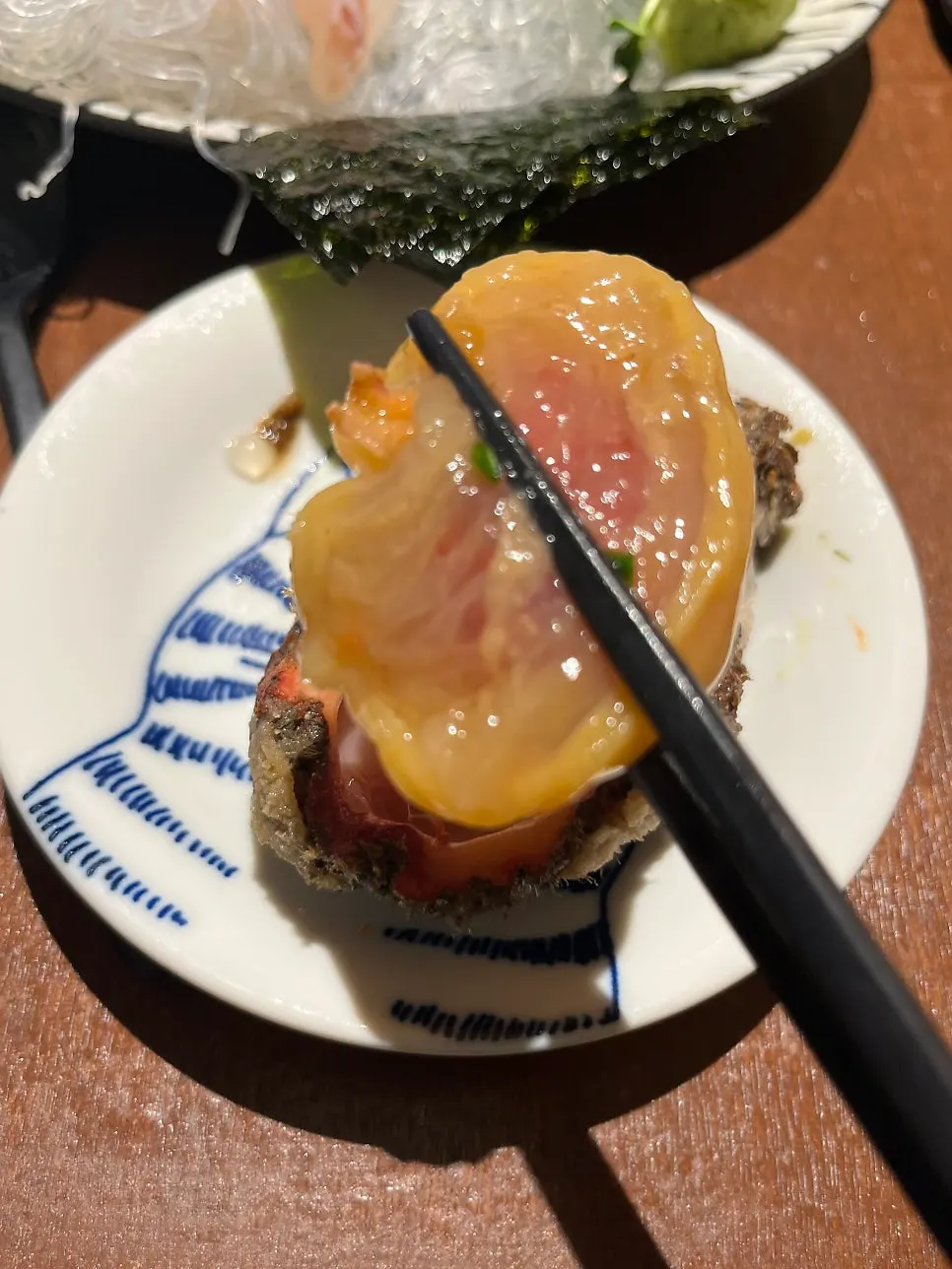 Large scallop with substantial meat