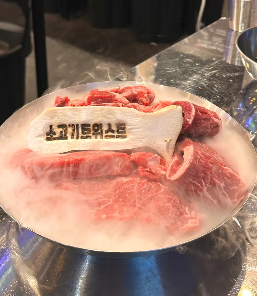 Plate of assorted beef