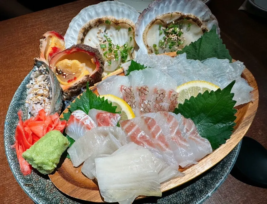 Susan Jang Assorted Platter with sashimi and seafood