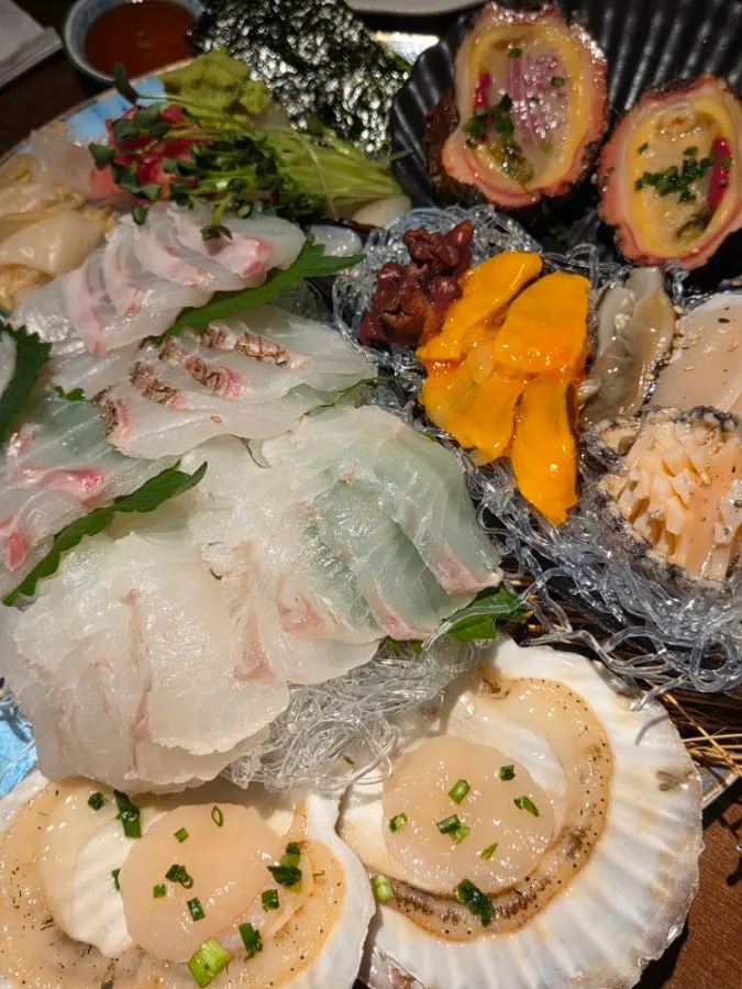Signature photo of seasonal aged sashimi at Susan Jang Suwon Yeongtong Branch