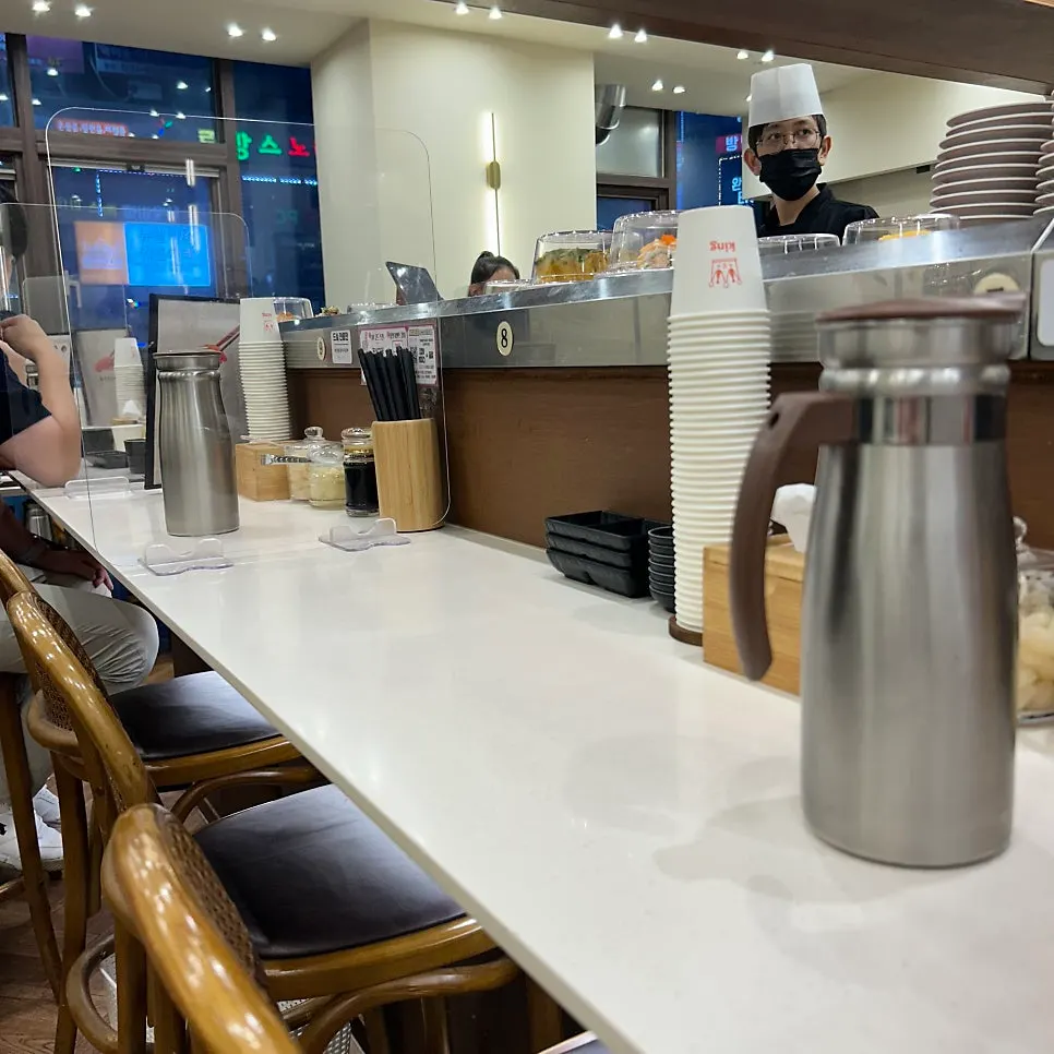 Clean, well-maintained interior of Teukbyeolhan Chobap