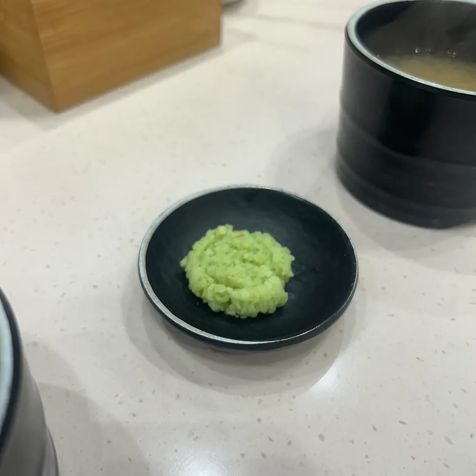 Kid-friendly sushi served without wasabi inside