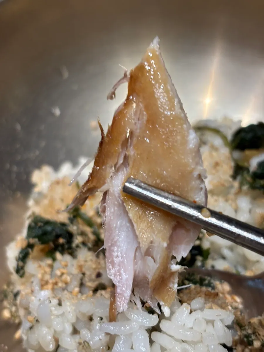 Gondre rice wrapped with pork