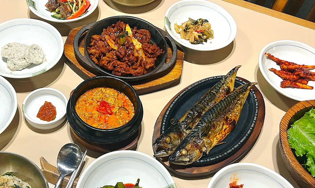 2인 기준으로 차려진 영월 무릉 도원 정식 한상