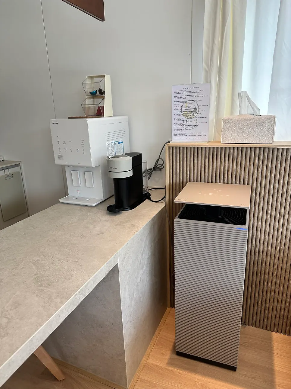 Kitchen area prepared in the X5 room