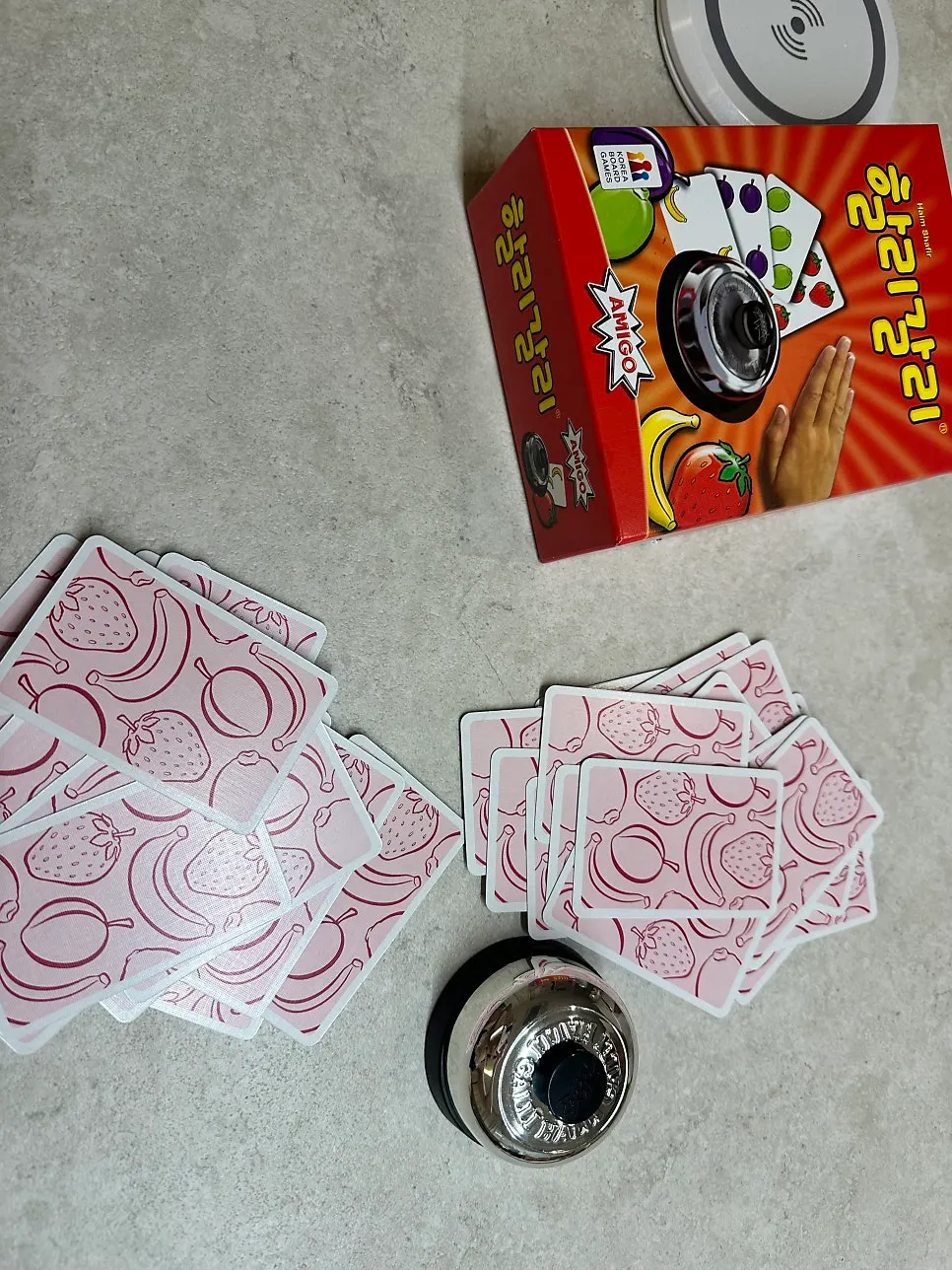 Board-game time after the barbecue