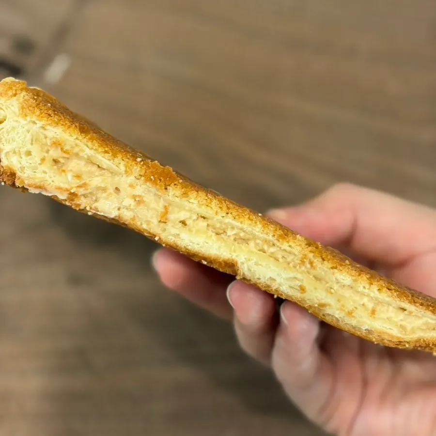 Maple bread filled with cream cheese