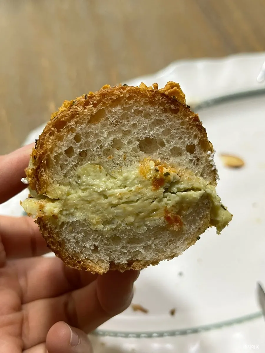 Crisp exterior of Basil Tomato bread