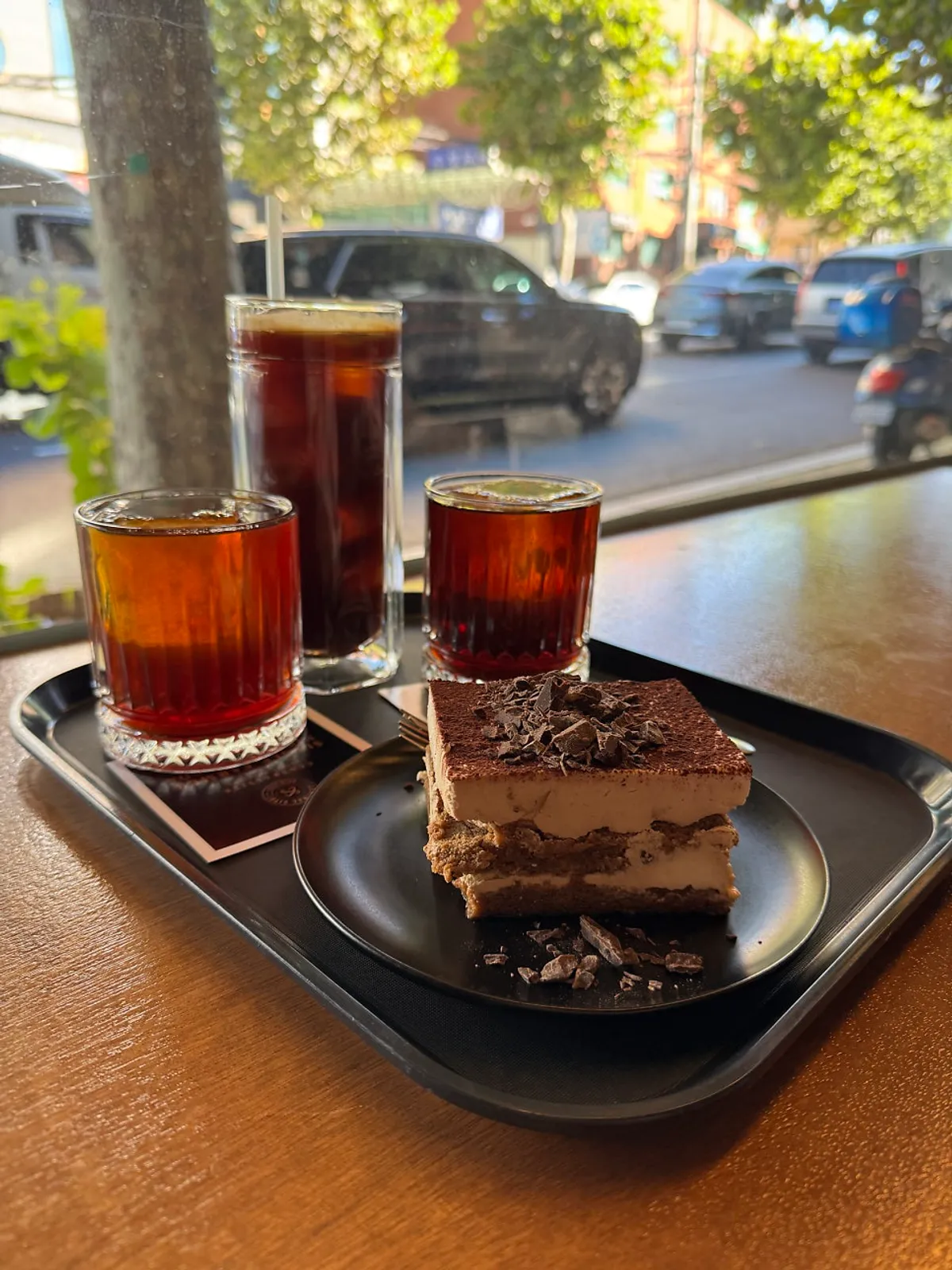Vertical shot of hand-drip coffee at Central Site Yeonnam