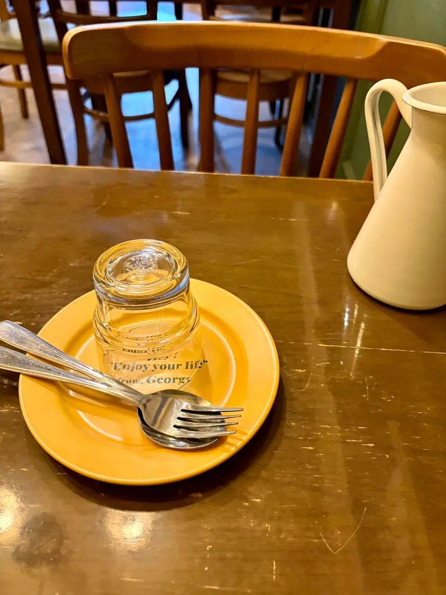 Hey Joji's basic table setting with yellow plates