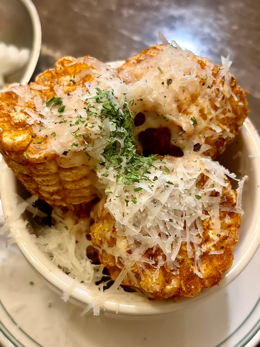 Corn ribs served in five pieces