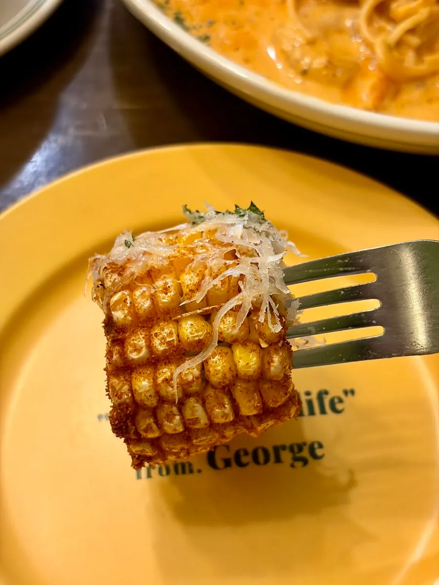 Corn kernels coming off easily from the ribs