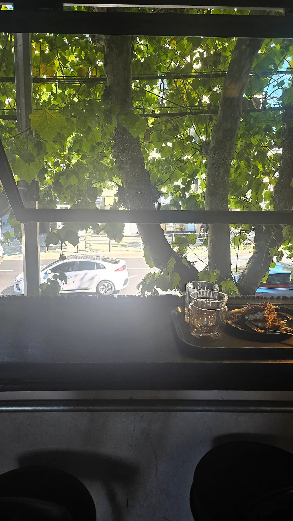 2nd-floor window bar table at Central Site Yeonnam
