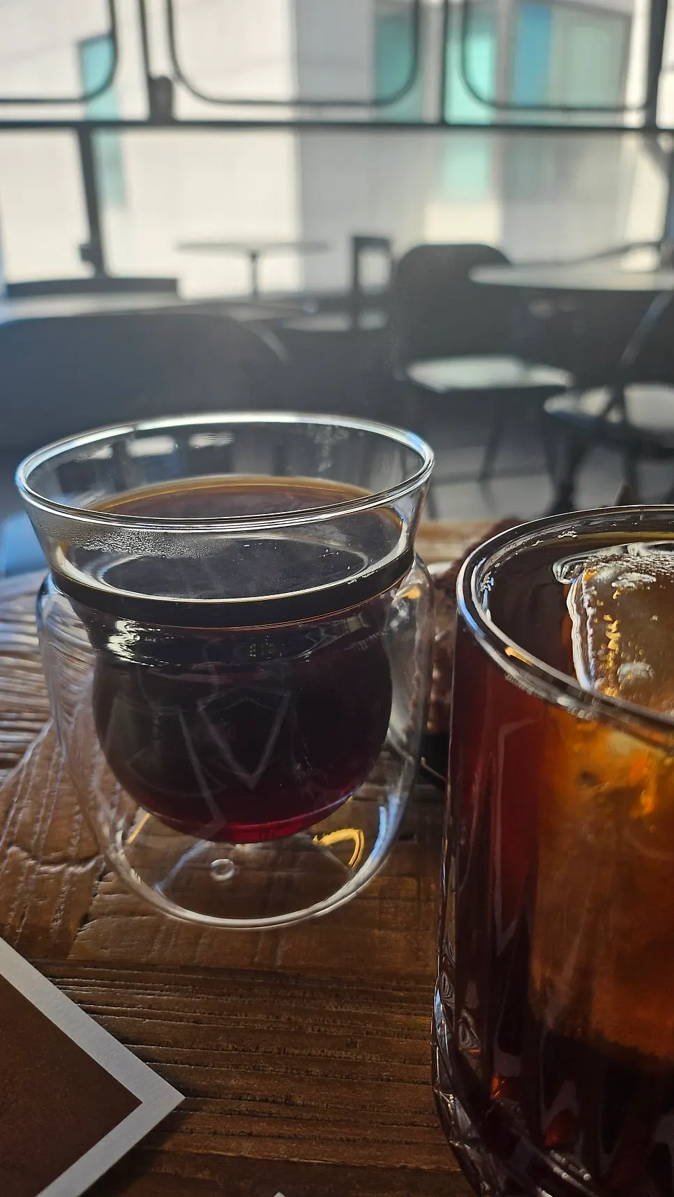A cup of Guatemala Entre Volcanes brewed coffee