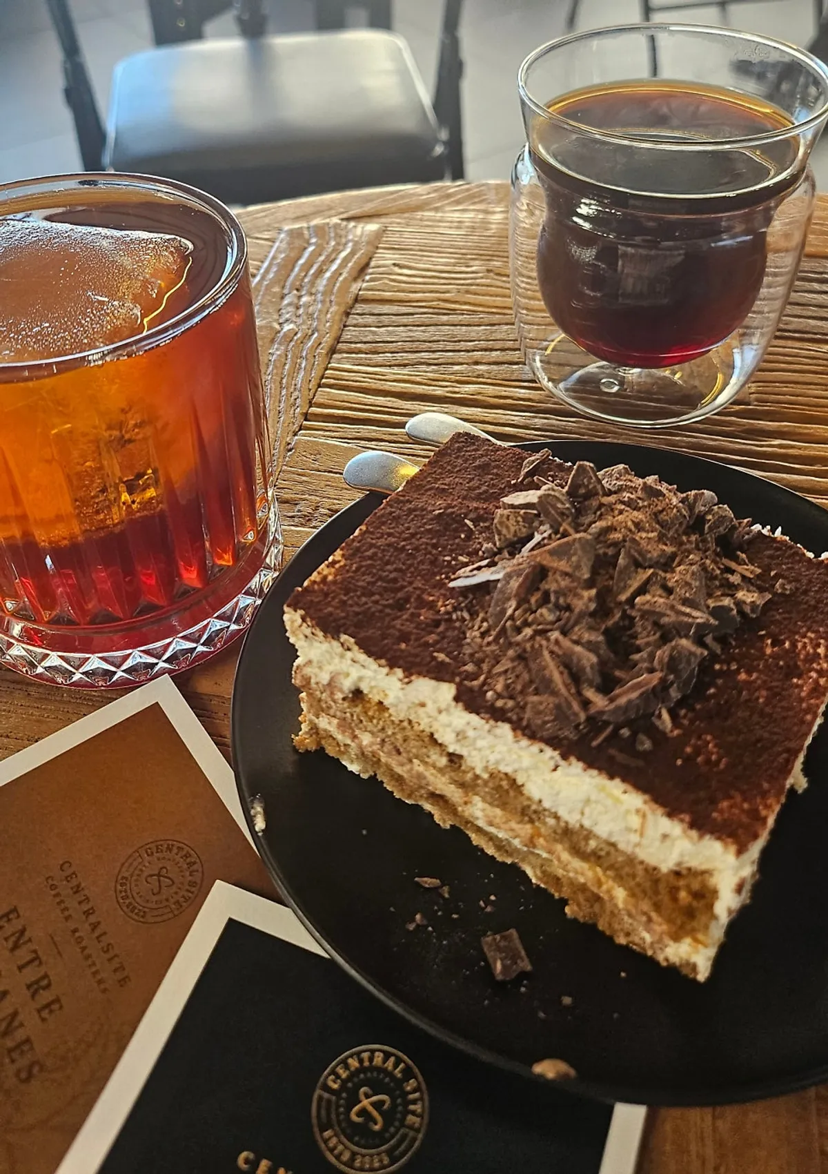 Close-up of Central Site Yeonnam's classic tiramisu