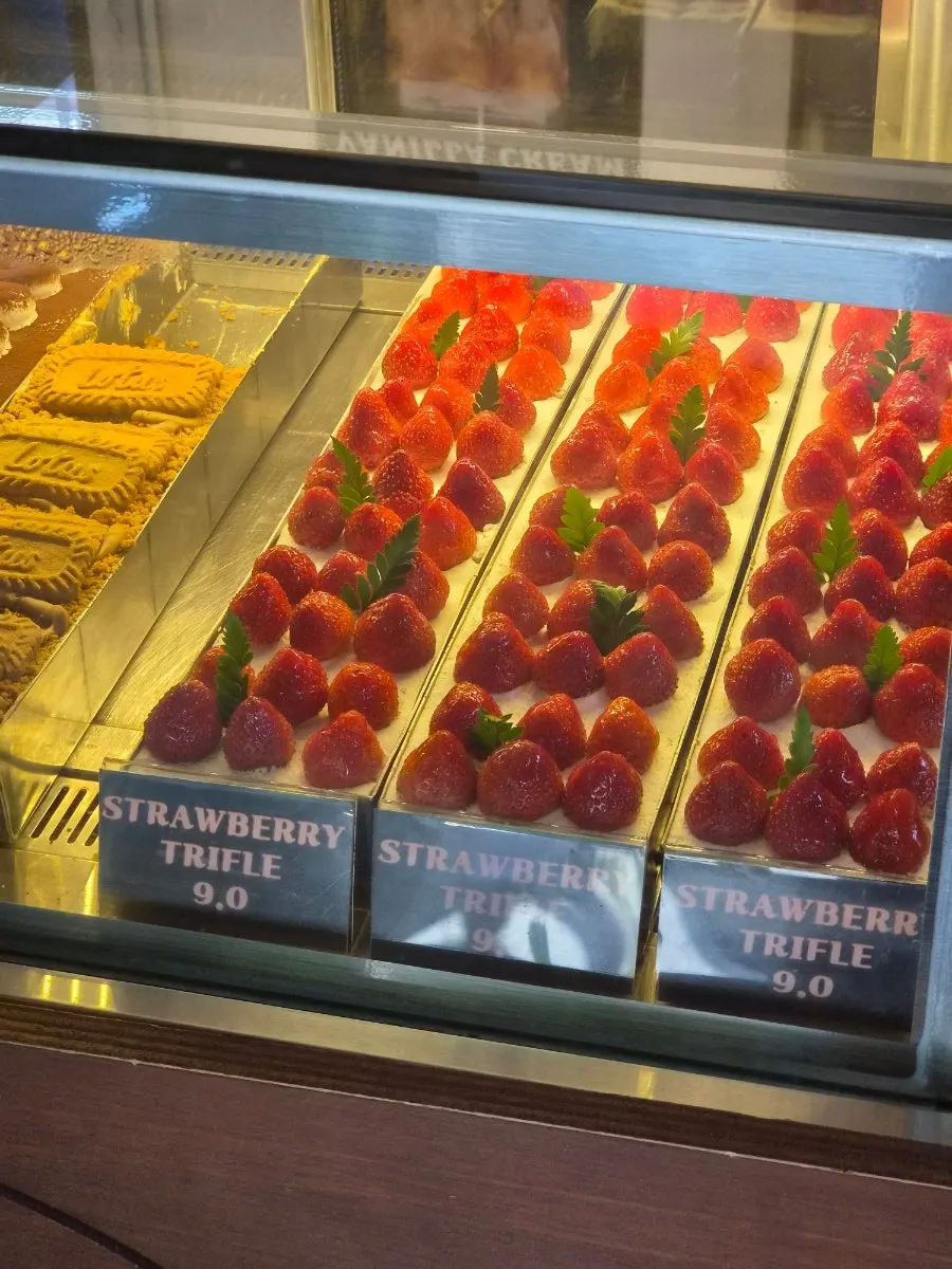 Dessert menu labeling