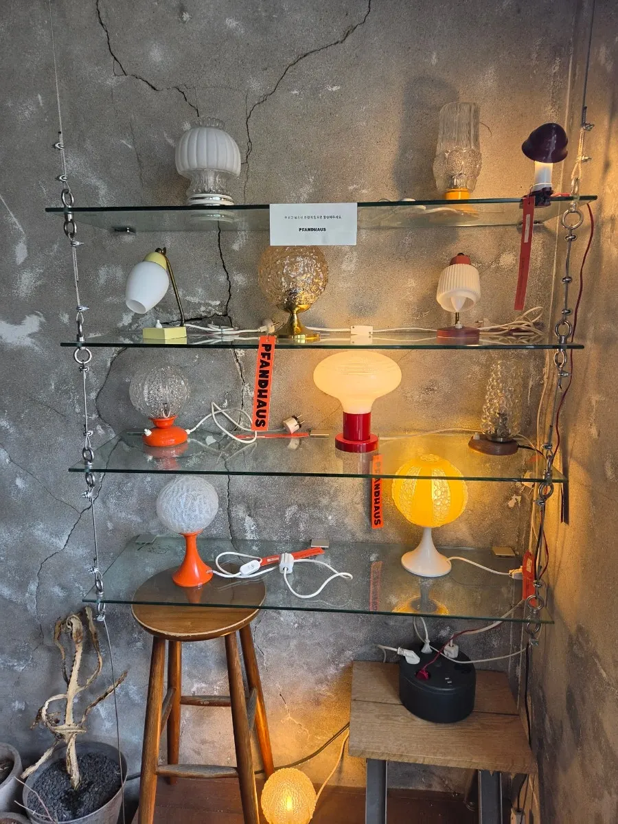Stylish objects inside the café