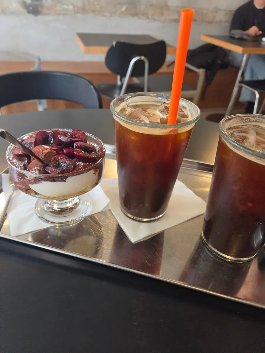 Americano with selected coffee beans