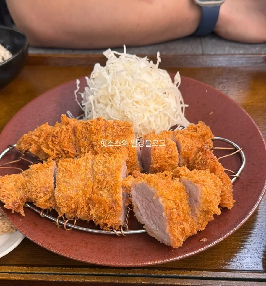 부드러운 히레카츠 단면