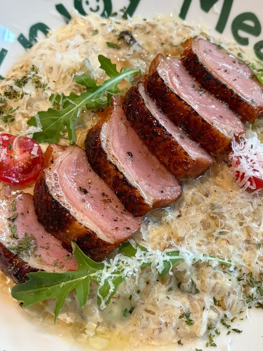 Duck Steak Cream Risotto