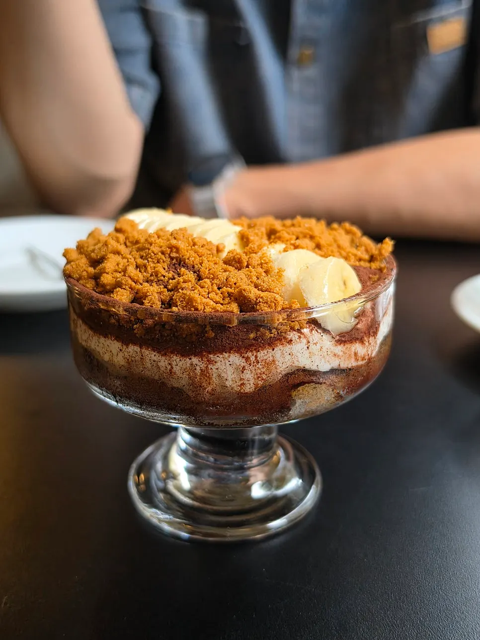 부드러운 티라미수 단면