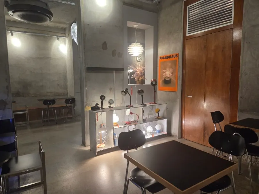 Spacious interior tables at Pip Espresso Bar