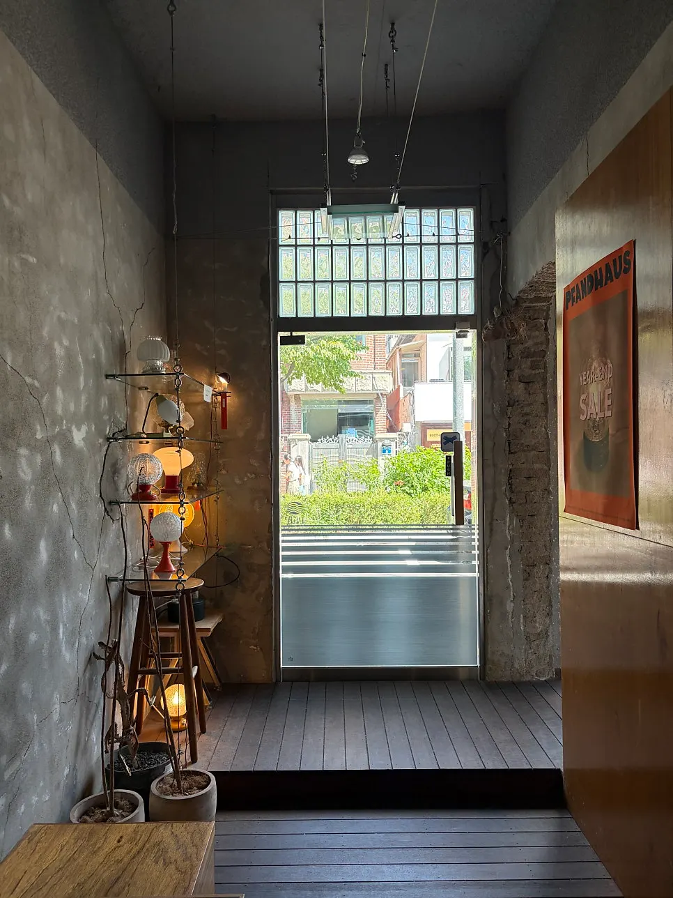 Spacious interior converted from a house