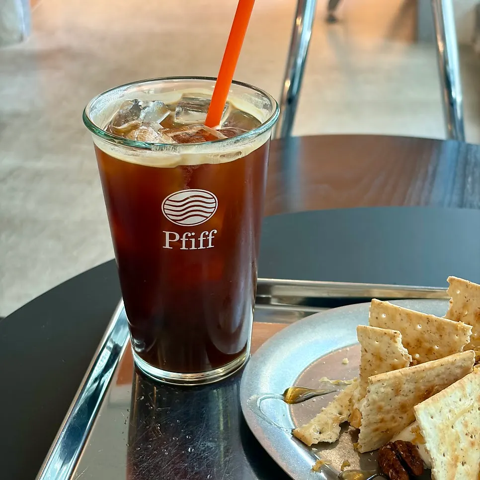 Iced Americano brewed with acidic beans