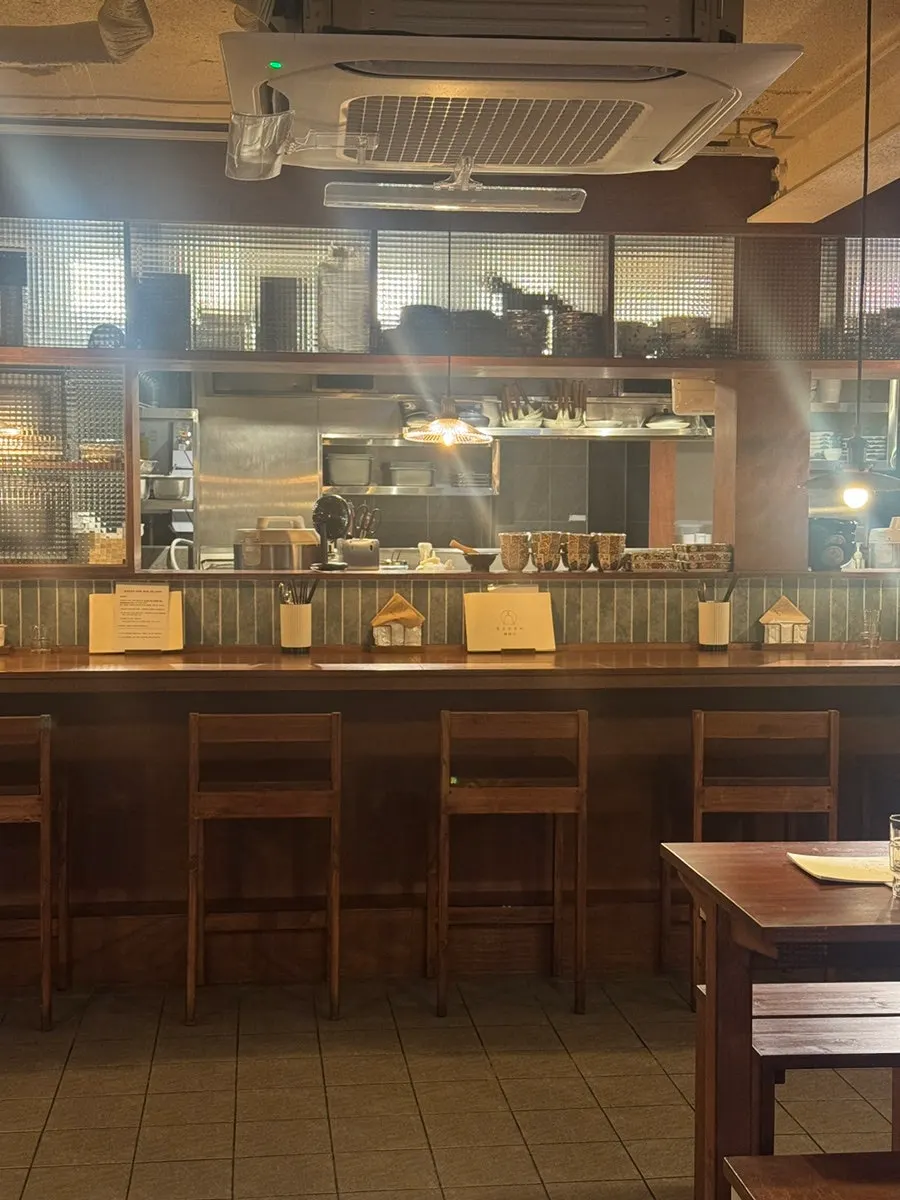 Japanese restaurant interior with a cozy atmosphere