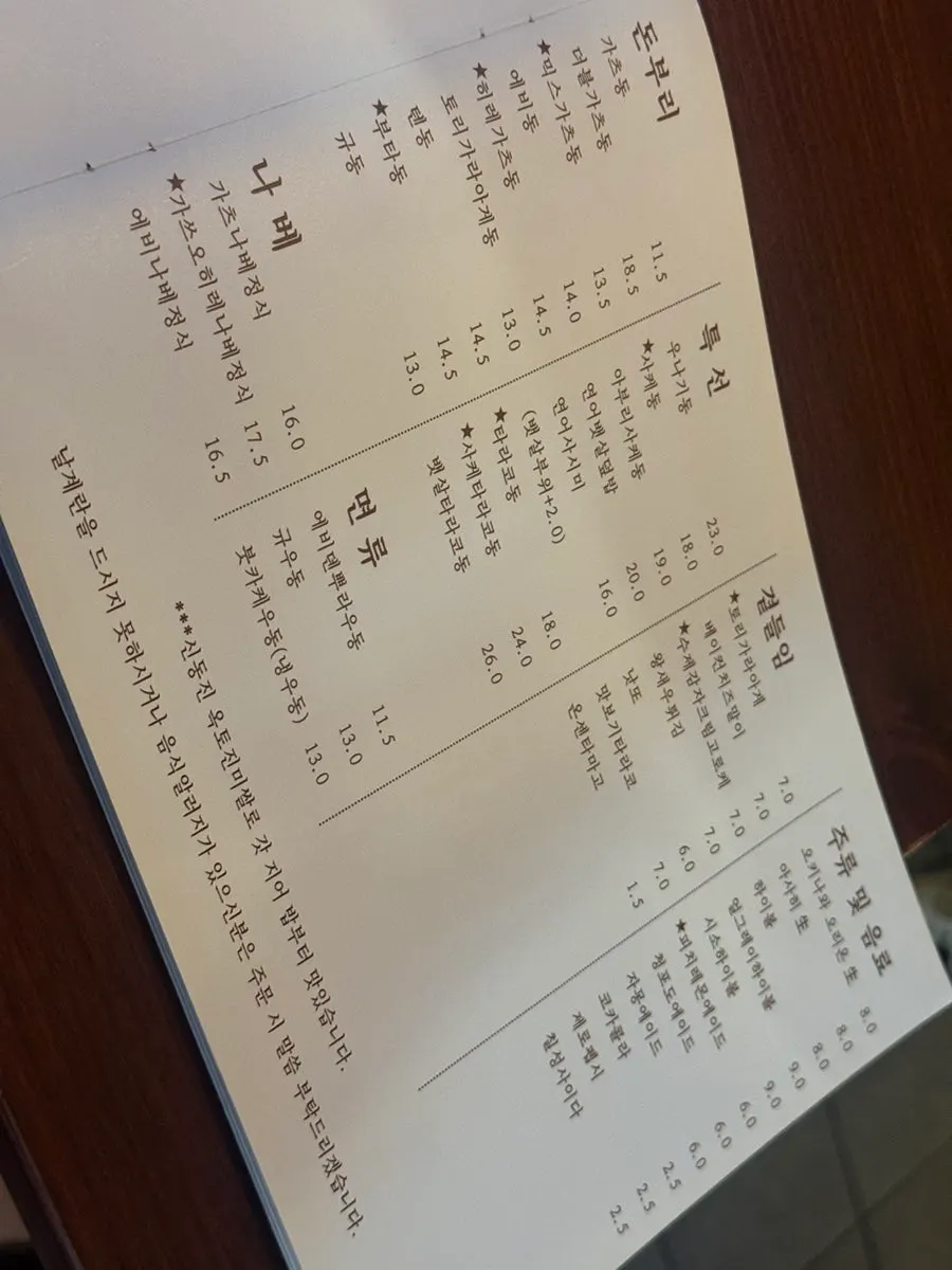 Choosing from the Japanese rice-bowl menu