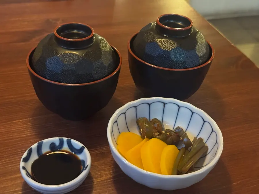 Ordered salmon sake-don
