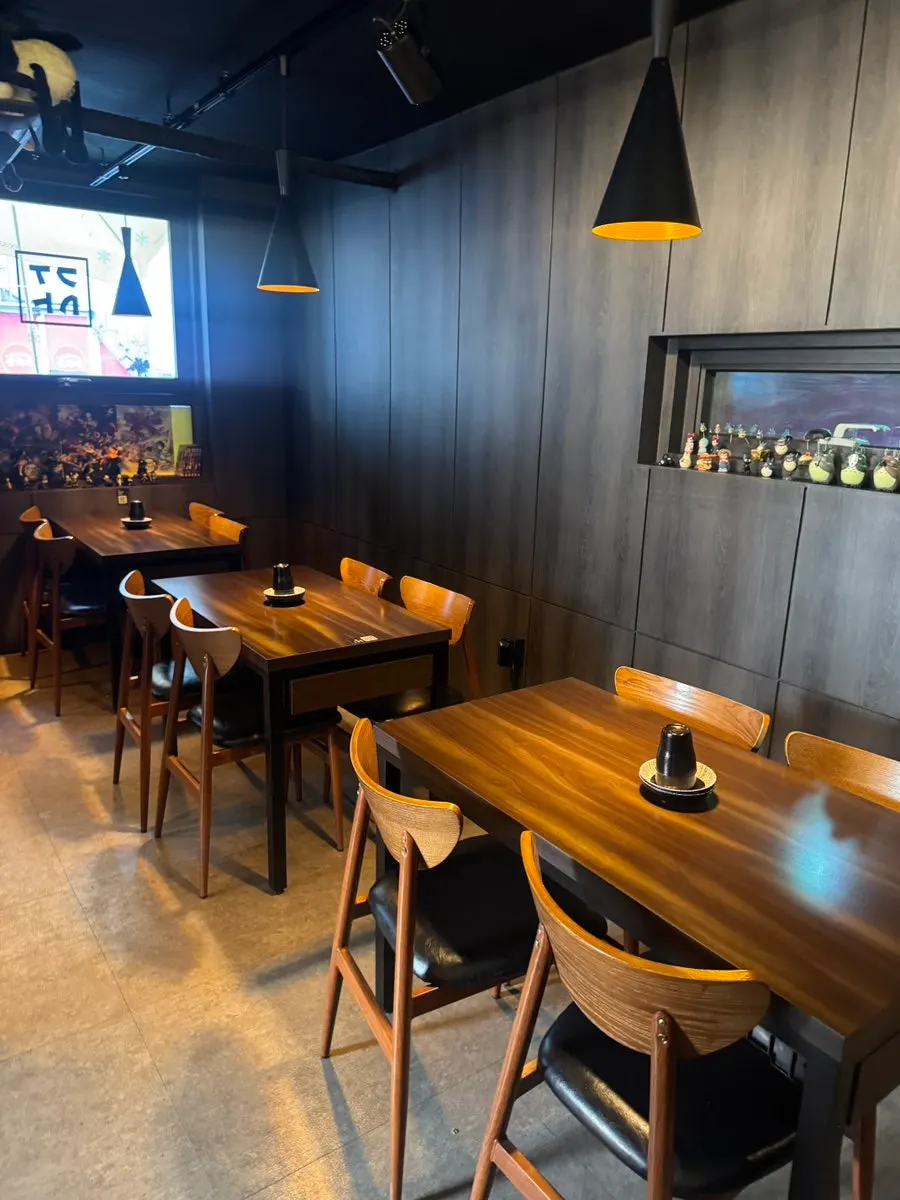 Bar seating inside Gusa Yeonnam