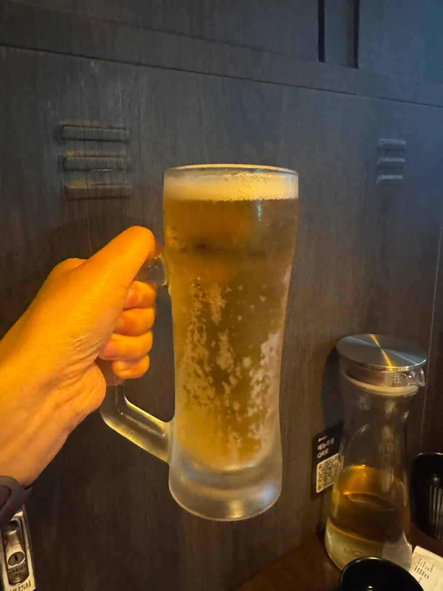 Drinks ordered with teppanyaki dishes