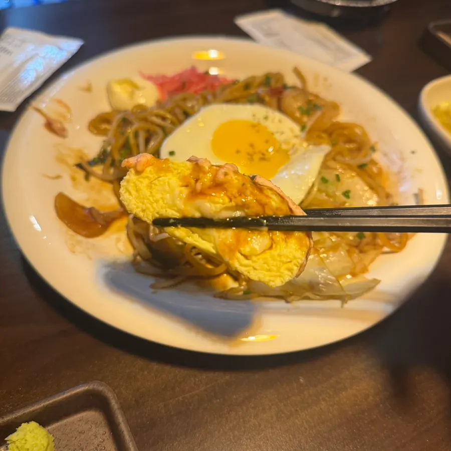Mentaiko rolled omelet with cheese inside