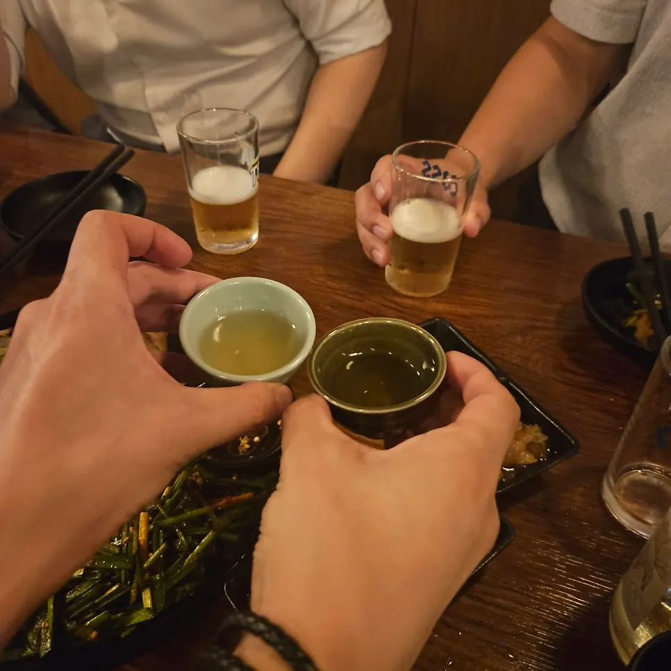 Welcome drink at Ijillirya Yeonnam