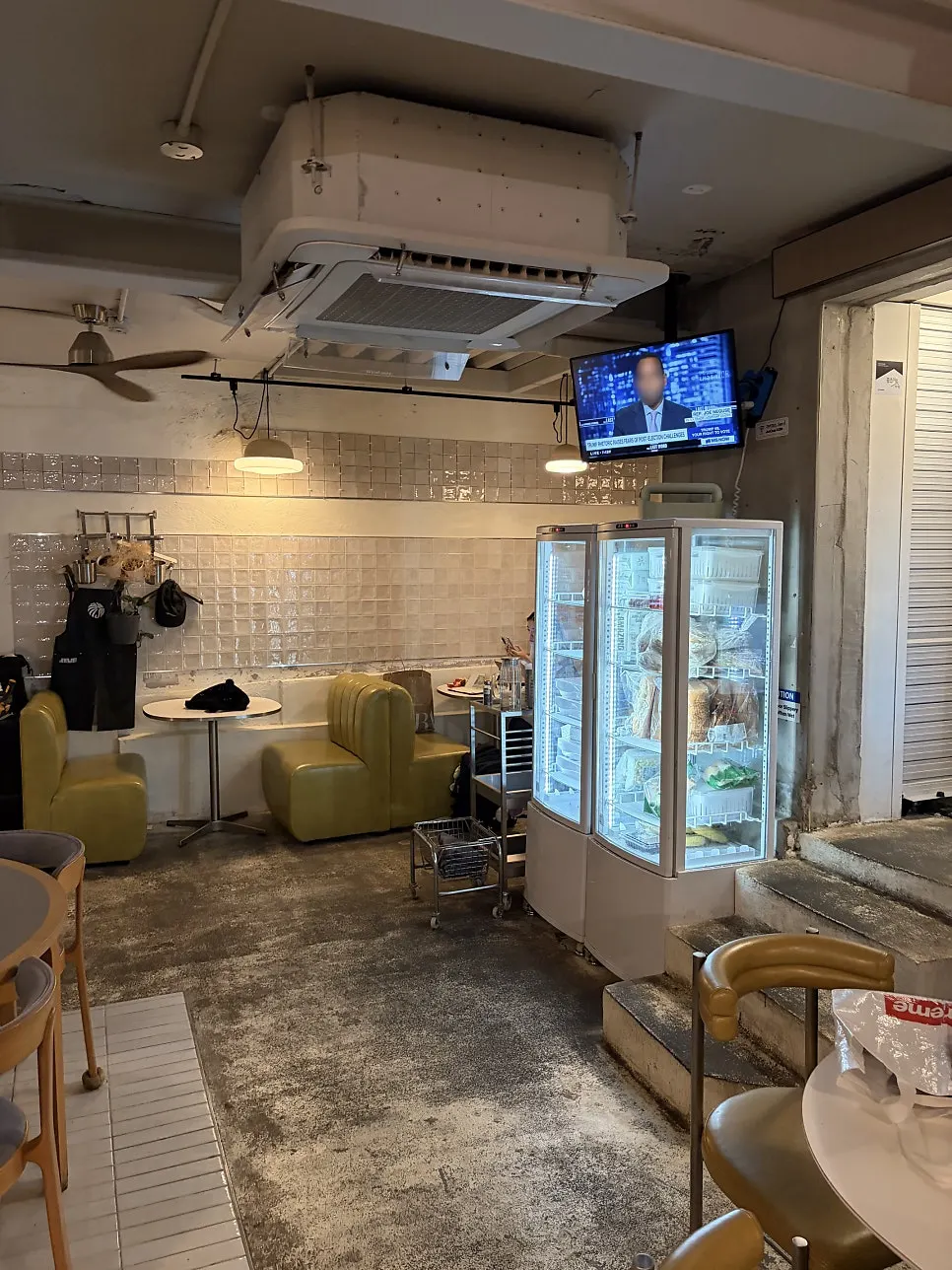 Retro-styled decor items inside Jam Jam
