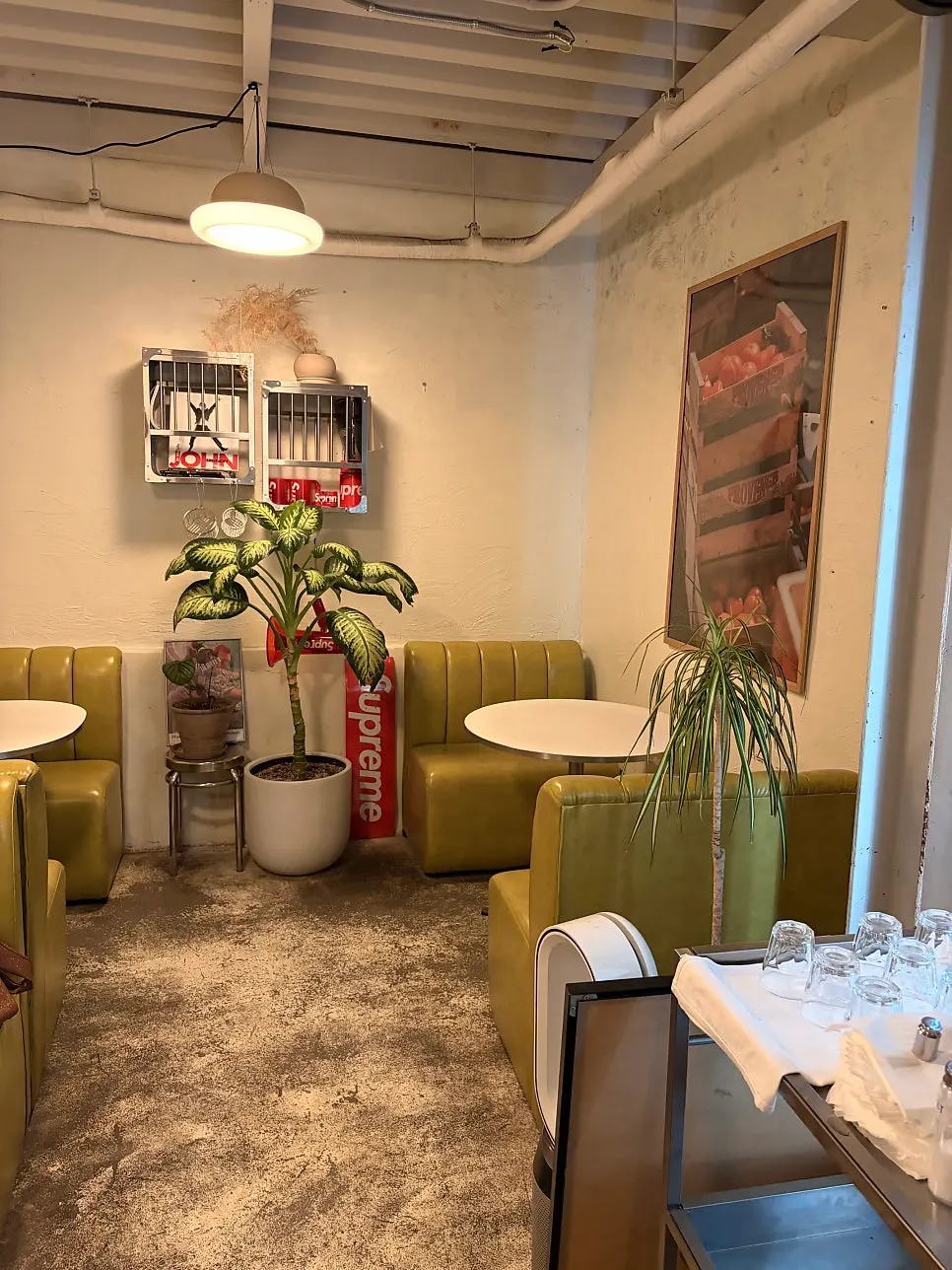 A picture-perfect corner of Jam Jam café