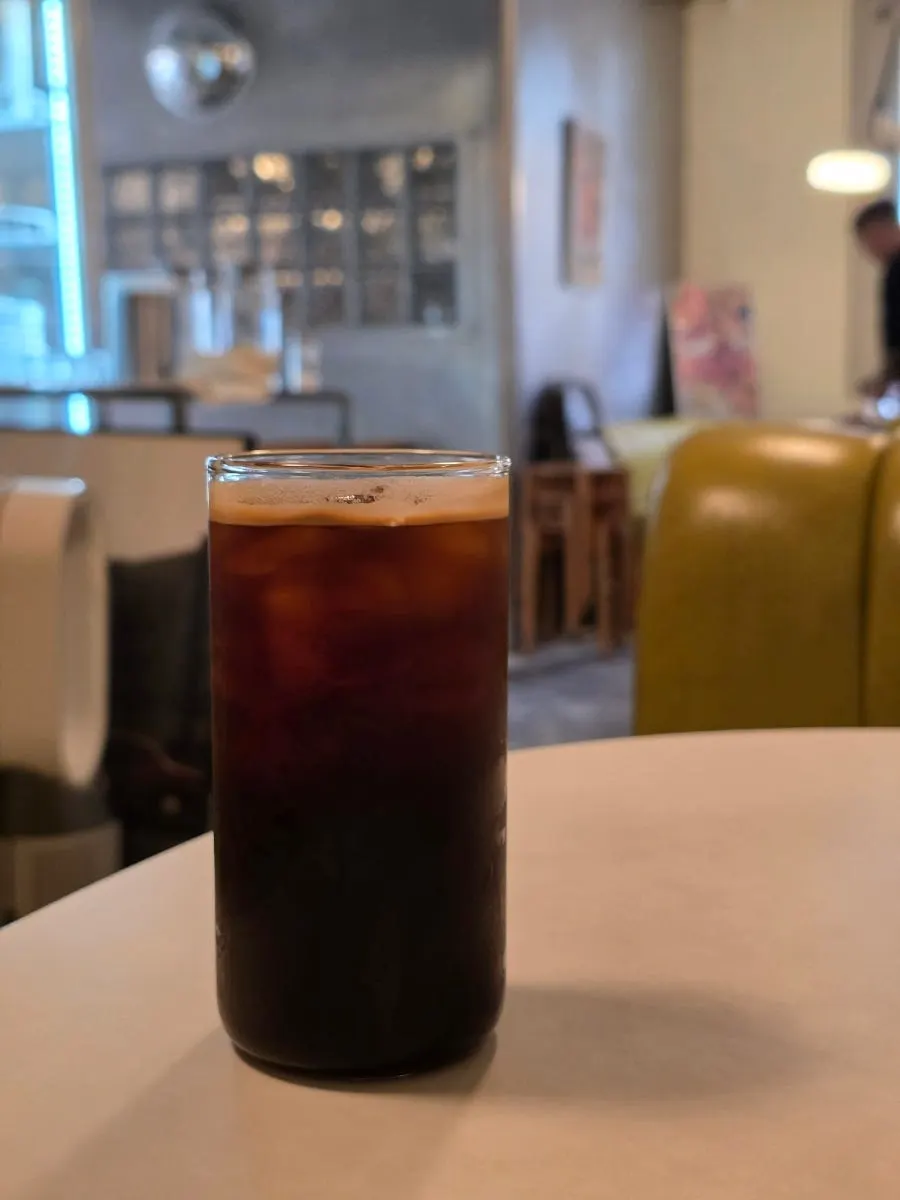 A cup of Jam Jam's iced Americano