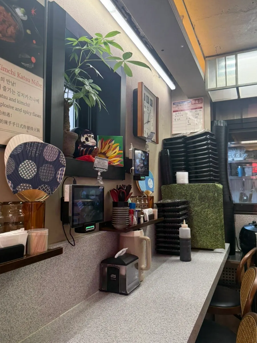 Solo dining seat at Katsu Monster Yeonnam Main Branch
