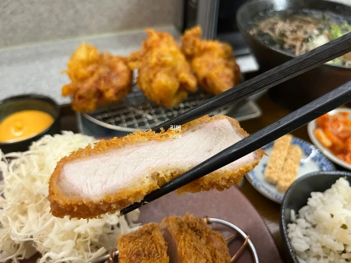 카츠몬스터 연남본점 로스카츠 1인세트 상차림