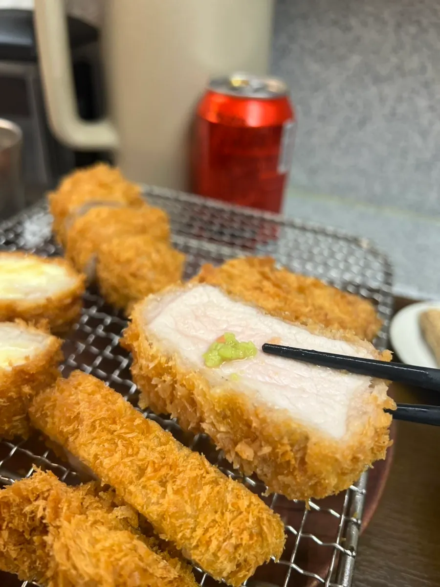 A solo dining spread at Katsu Monster Yeonnam Main Branch