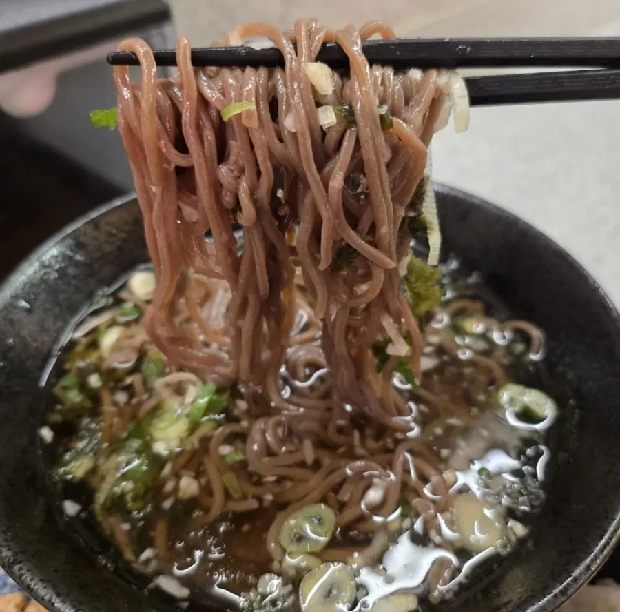 돈카츠와 냉모밀 조합